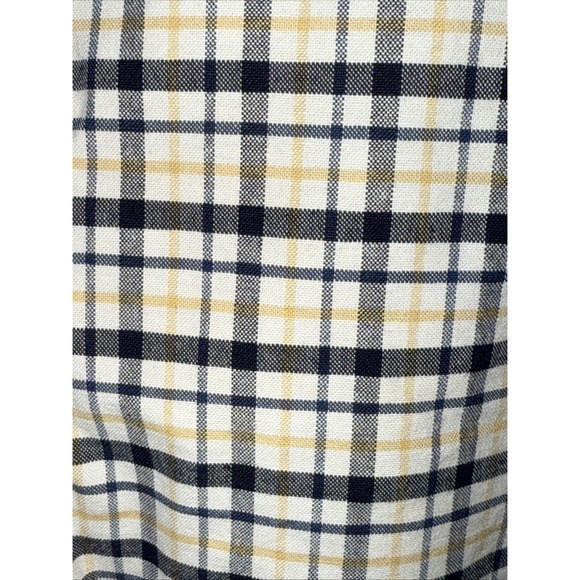 Brooks Brothers‎ Bomber Jacket Plaid White-Blue-Yellow Large - Picture 5 of 9
